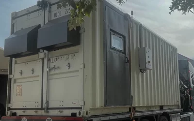 L&rsquo;arrivée de la cabine de sablage
